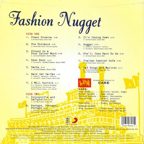 CAKE - FASHION NUGGET Plak LP