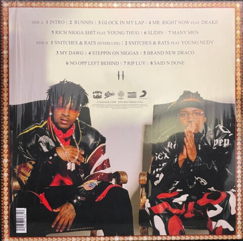 21 Savage & Metro Boomin - Savage Mode Ii - Plak