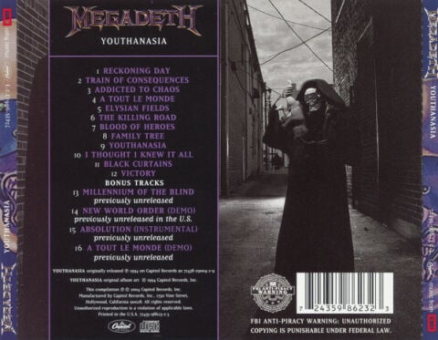Megadeth - Youthanasia (Remastered) - CD