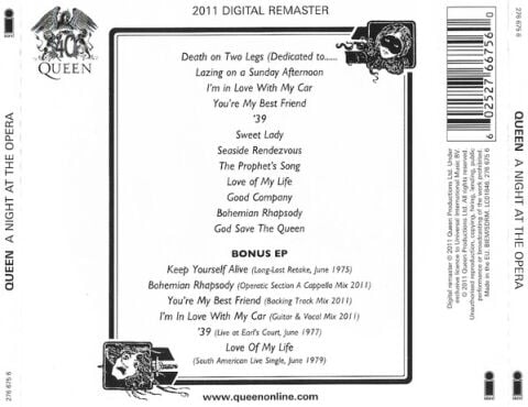 Queen - A Night At The Opera - CD