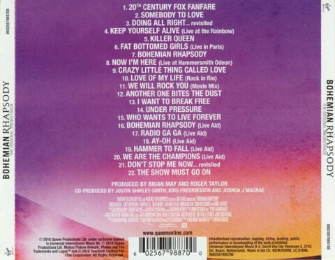 Queen - Bohemian Rhapsody: The Original Soundtrack - CD