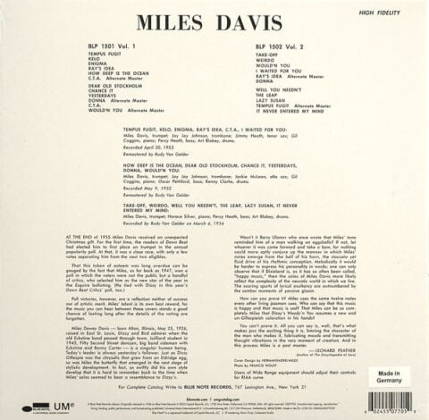 Miles Davis - Volume 1 - Plak