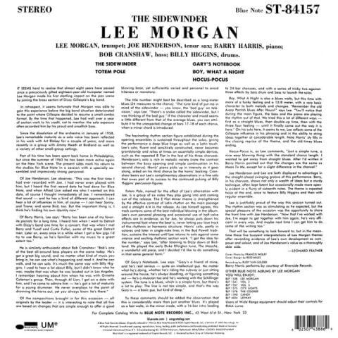Lee Morgan - The Sidewinder - Plak