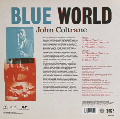 John Coltrane - Blue World - Plak