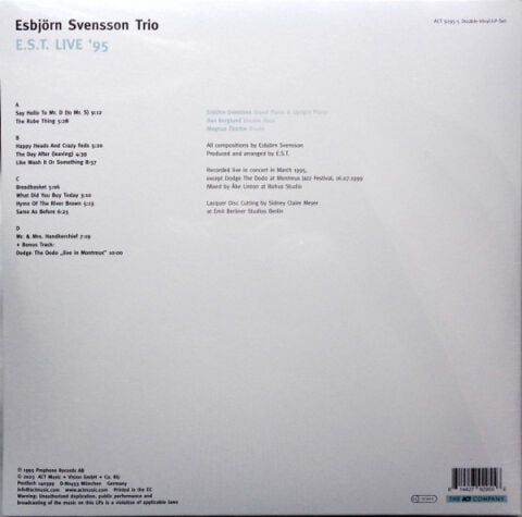 Esbjörn Svensson Trio* – E.S.T. Live '95 - Plak