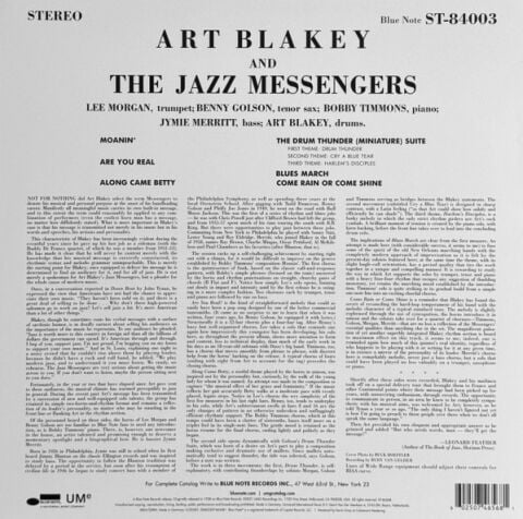 Art Blakey And The Jazz Messengers* – Moanin' - Plak